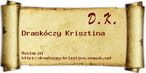 Draskóczy Krisztina névjegykártya